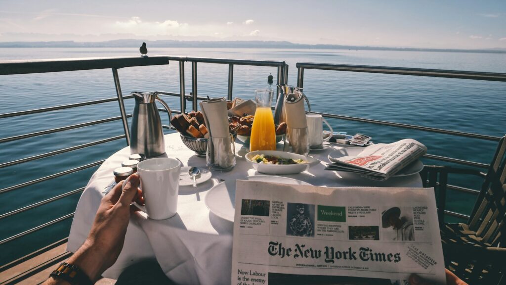 Breakfast on a cruise