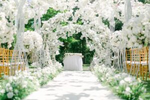 Outdoor wedding venue